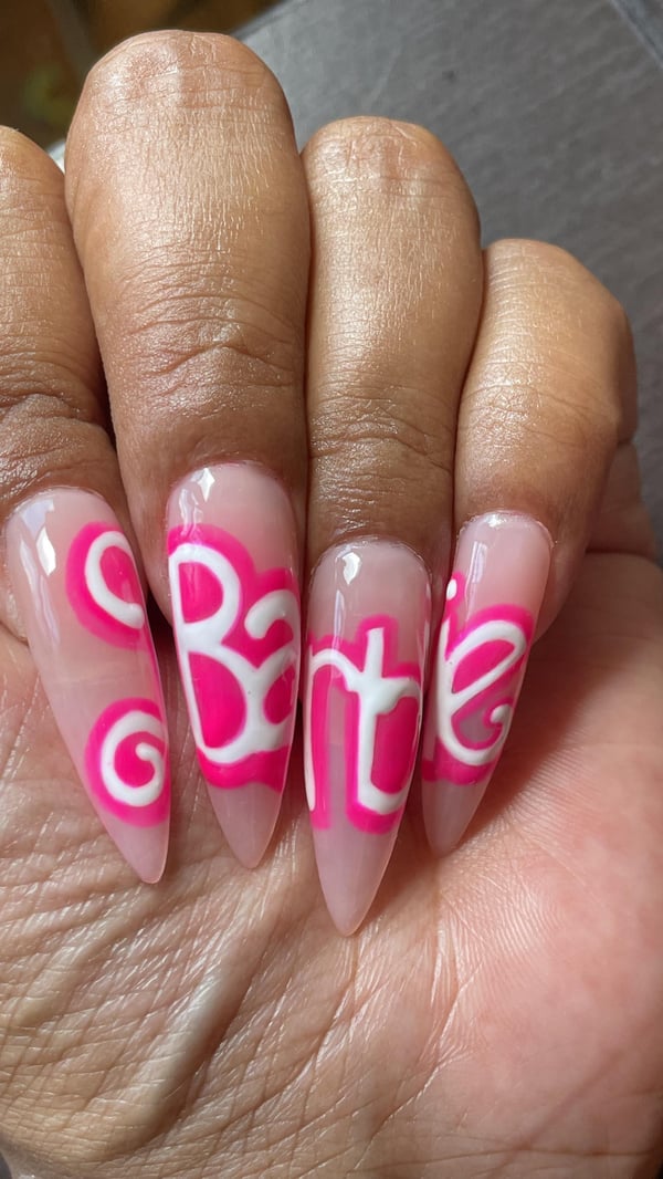 Picture by Vendomenails showing 'Barbie Inspo Nails' number 2