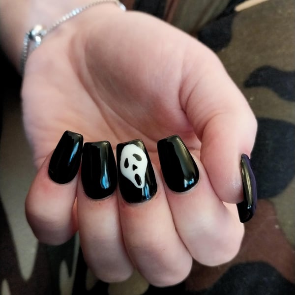 Picture by SuperMomn showing 'I Did Ghostface Nails! 👻' number 2