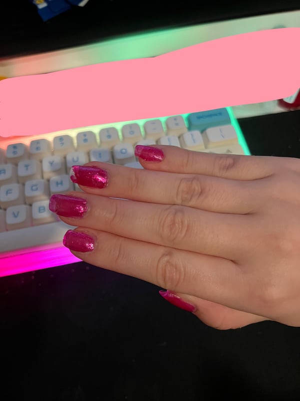 Picture by vbuniv saying 'Got A Few Rude Comments Yesterday About My First Ever Nails Lol But I Wanted To Try Again And Id Like To Say They Arent As Bad As The First Ones Maybe… I Have Super Shaky Hands So Its Hard To Put Nail Polish'