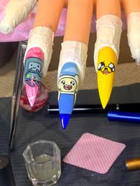 Adventure Time Nail Art I Did!! Constructive Criticism Welcome, Always Trying To Get Better :