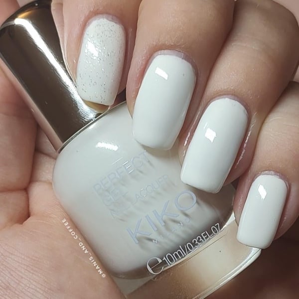 Picture by irycente93 saying 'White Polish Is Made In Hell 😮‍💨🥵 Kiko Milano Perfect Gel Shade #101'