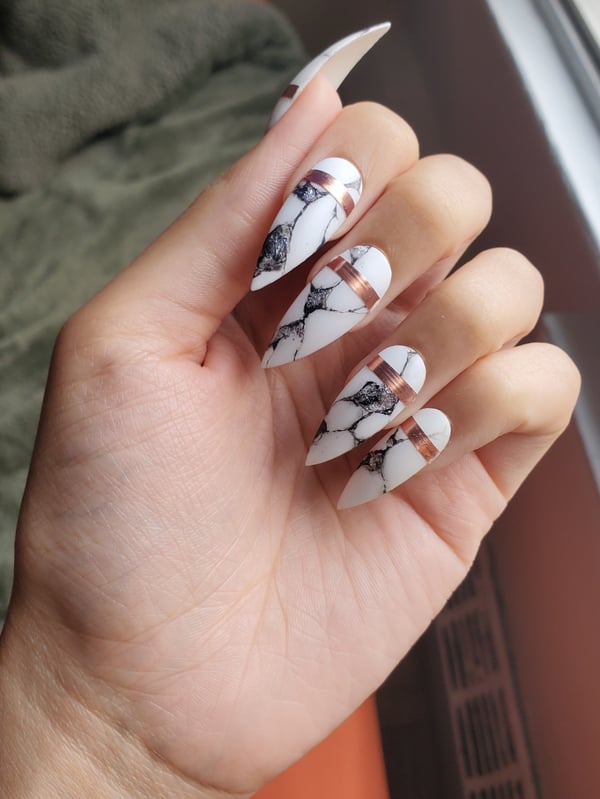 Picture by Anonymous_244 saying 'Copper & Marble Nails'