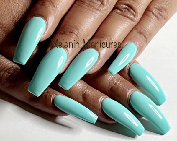 Picture by MelaninManicures showing 'DND Beautiful Teal 🏝️' number 1