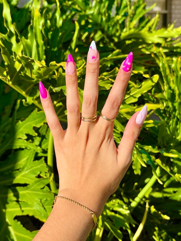 Picture by v3621 saying 'Hi Barbie! First Time Using Builder Gel With Gel X Soft Tips.'