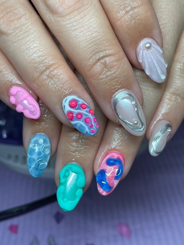 Picture by uhliveeuh saying 'Mermaid Themed Abstract Set'