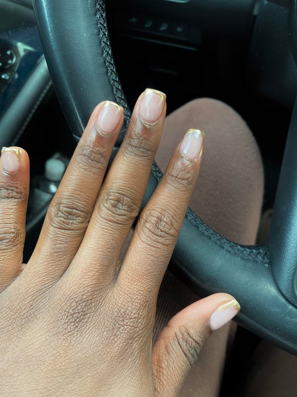 Picture by extra1754 saying 'Yay Or Nay? I Love Them But My Nail Tech Kept Huffing And Puffing While Doing Them For Some Reason:/'