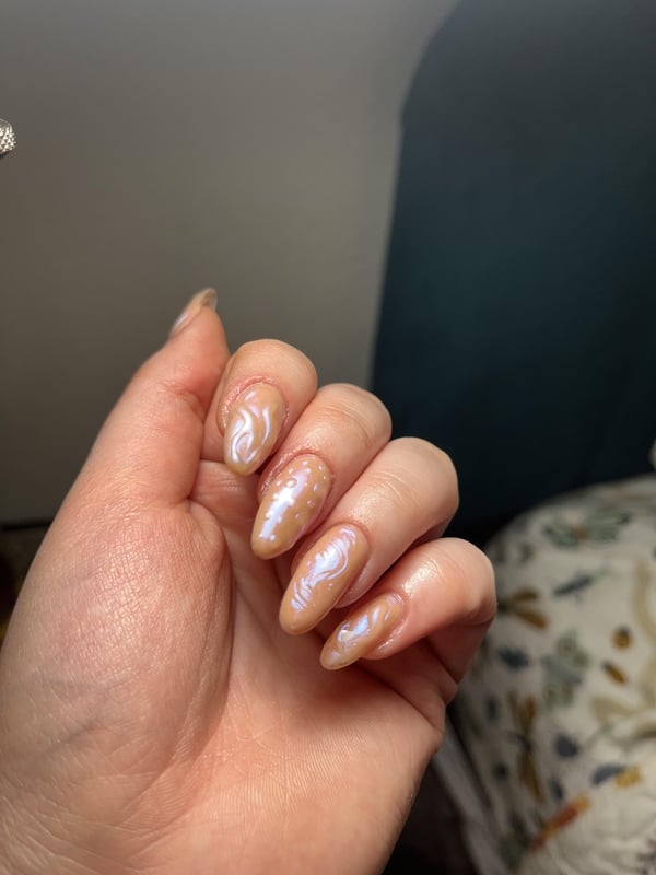 Picture by one_dimple37 showing 'First Time Doing Textured Nails ✨' number 5