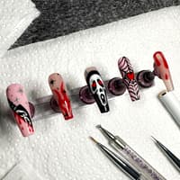 Scream Nail Art And Tutorial For Ghostface