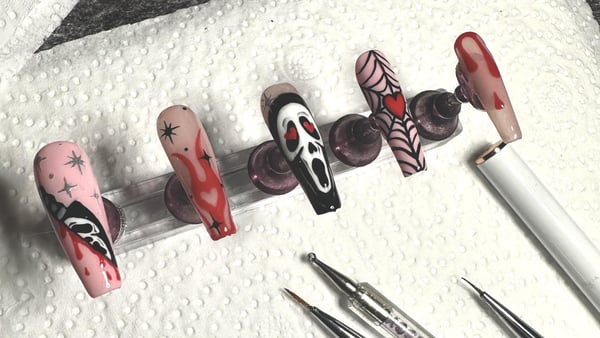 Picture by InternetFluid9817 showing 'Scream Nail Art And Tutorial For Ghostface' number 6