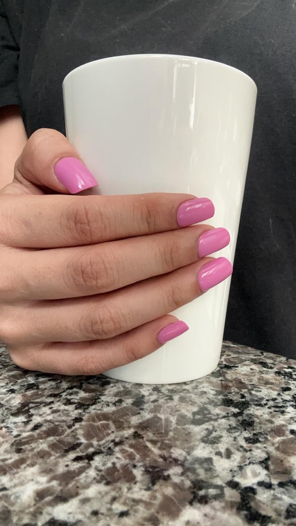 Picture by xoghostbaby saying 'O.P.I Press On Nails Are Amazing! A Whole Week And They Still Look Good. This Shade Is Called Lucky Lucky Lavender.'