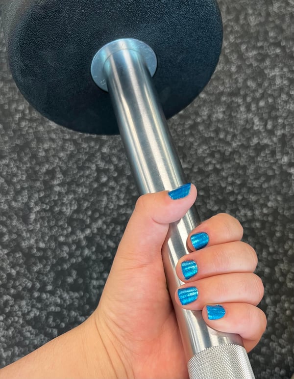 Picture by GlitteredAllDayLong saying 'Noticed Everyone On Here Were Sharing Their Blue Nails So I Wanted To Show Mine Off Too'