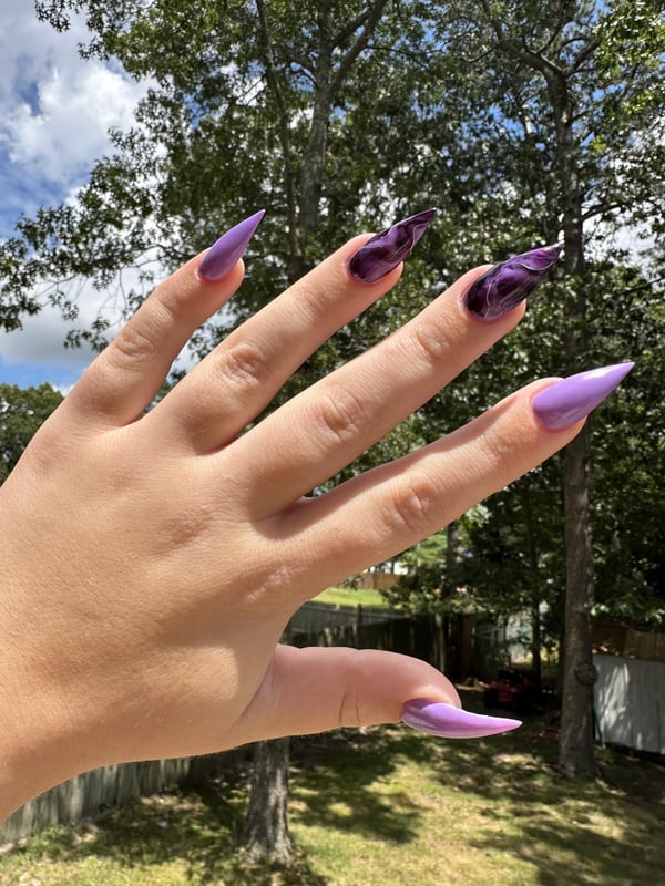 Picture by lxves saying 'Everytime I Go To My Nail Tech, She Impresses Me So Much'