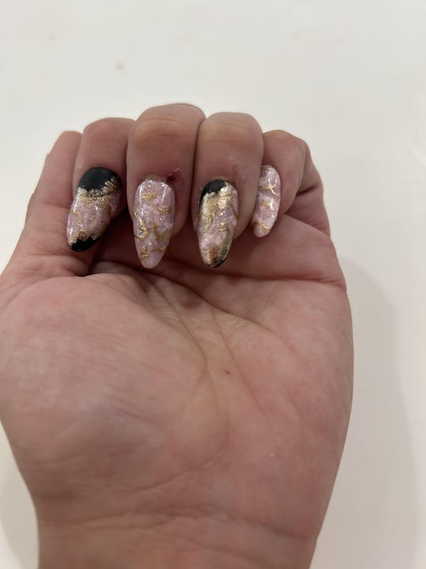 Picture by TheHierothot saying 'First Time Doing Nail Art In Over A Year'