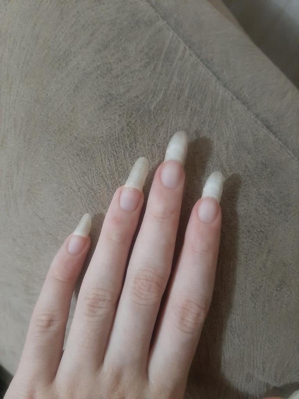 Picture by Ramona_mj showing 'I Think They Are Overdue For A Trim As An Ex Nail Bitter This Is The First Time I've Ever Grown Them This Long Wanted To Share Before I Cut Them All' number 1