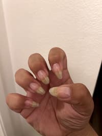 Nail Growth From Using Builder Gel 1 Month Is Insane! Here Are My Naked Babies For The Next 3 Days Until I Do My Next Gel Set!!