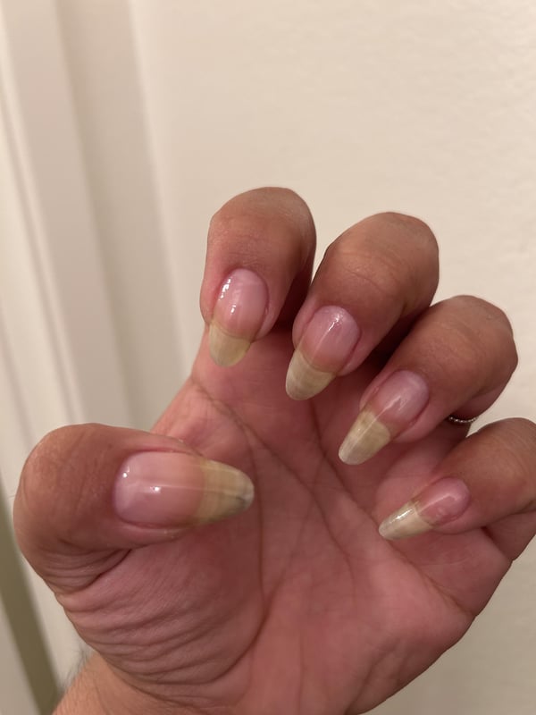 Picture by buttcracklint showing 'Nail Growth From Using Builder Gel 1 Month Is Insane! Here Are My Naked Babies For The Next 3 Days Until I Do My Next Gel Set!!' number 3