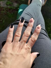 They Were Made For Me By A Friend Who Is Just Starting To Do Nails. Although They Are Classic, They Are Still Cute And Delicate!