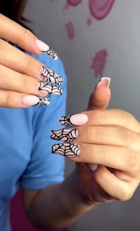 Spider Web Nail Art🤩