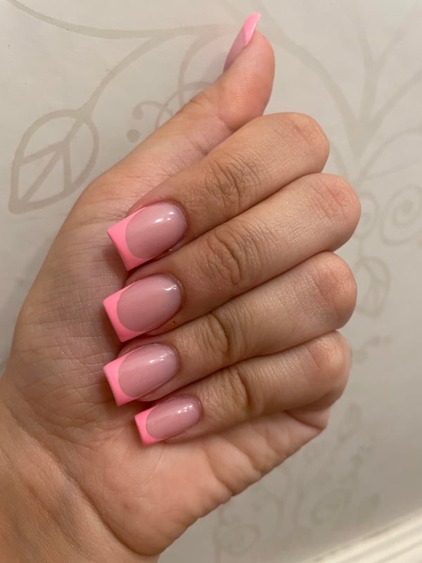 Picture by Connect_Republic8203 showing 'Pretty Simple But Love Them☺️ Candy Pink French Tips💅🏻💕' number 1