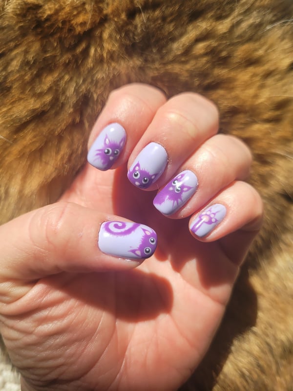 Picture by xChristiane saying 'Purple Kitties'