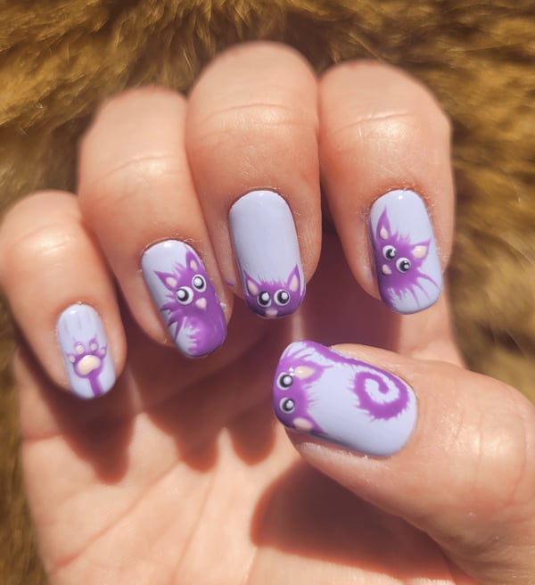 Picture by xChristiane showing 'Purple Kitties' number 2