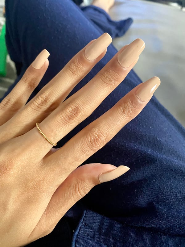 Picture by LeilaniRose1 saying 'Nude On My Natural Nails'