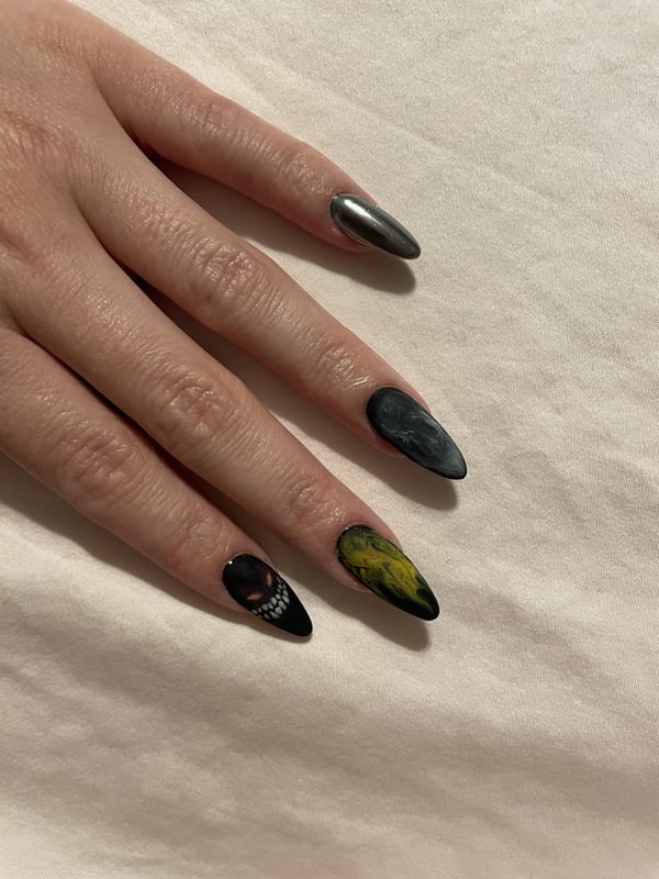 Picture by Loganmarss showing 'Guess Whose Concert I’m Going To On Monday ✨They’re Not Perfect But It Took Me 3 Hours Just For This Hand And I’m Doing The Other Hand Tomorrow.' number 2