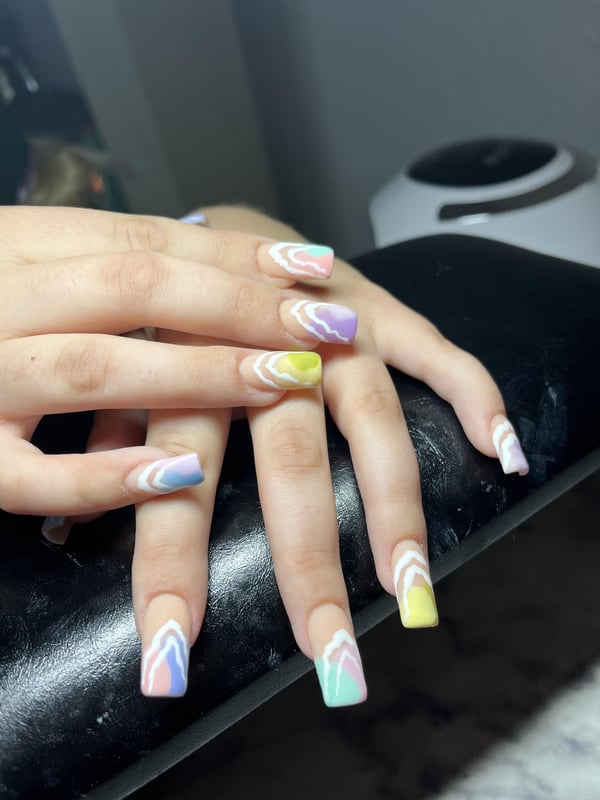 Picture by Unknown222_ saying 'She Wanted Abstract Nails'