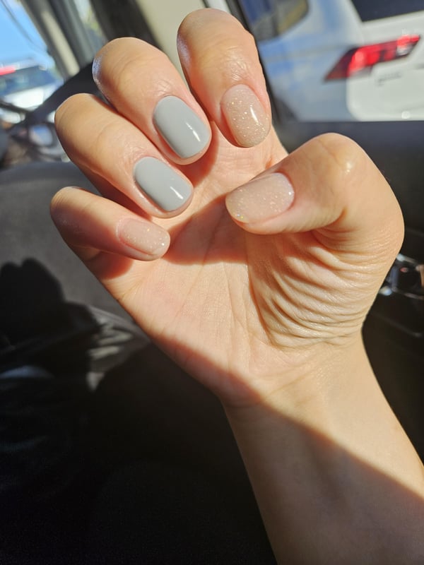 Picture by jbobburg saying 'First Time Doing Gel Nails And Going To Nail Salon russian Manicure'