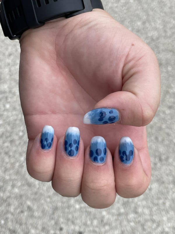 Picture by keegrunk showing 'Tried To Do Blueberry Boba Nails' number 3