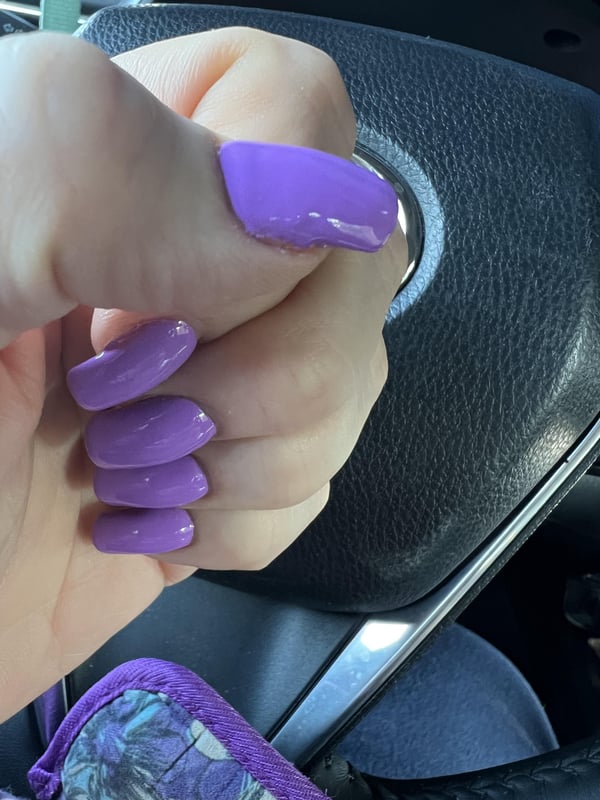 Picture by Imaginary_Let_3533 showing 'Fresh Gel “Vivid Violet”. Hands Feel Better With Fresh Nails.' number 2