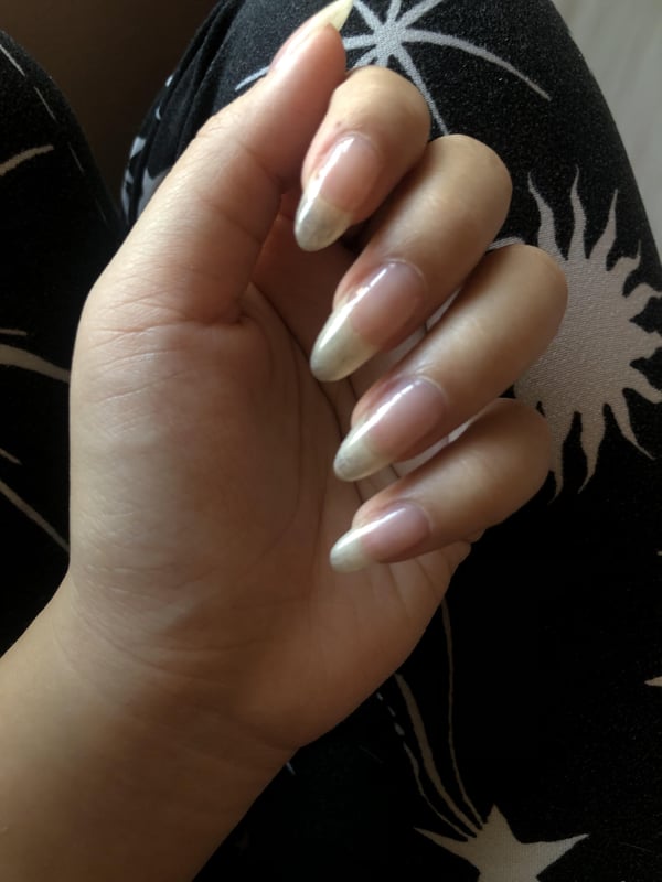 Picture by petiteodessa saying 'I Don’t Appreciate My Natural Nails Enough'