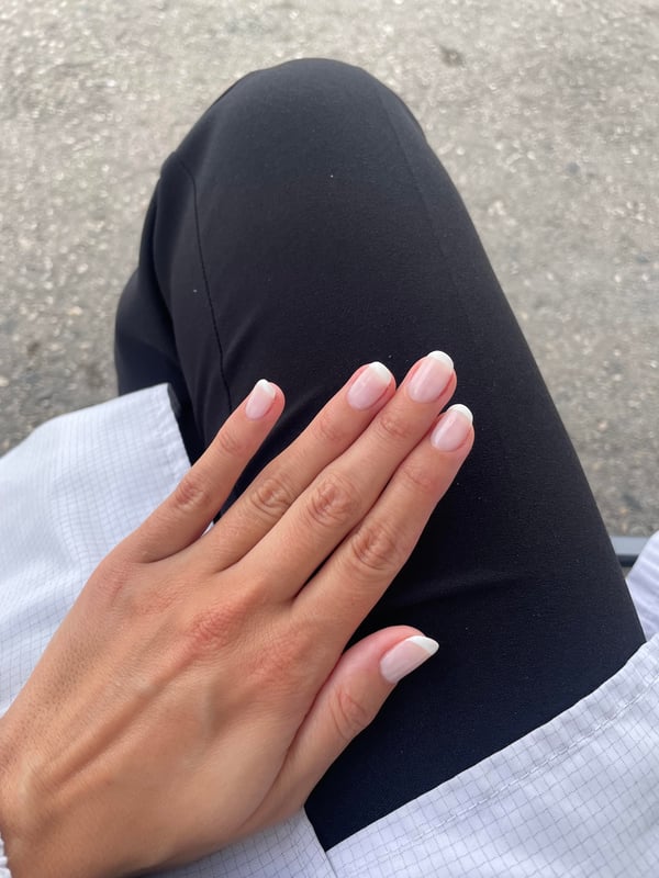 Picture by cherrycoconutpeach saying 'I Just Love A Good French Manicure 👌'