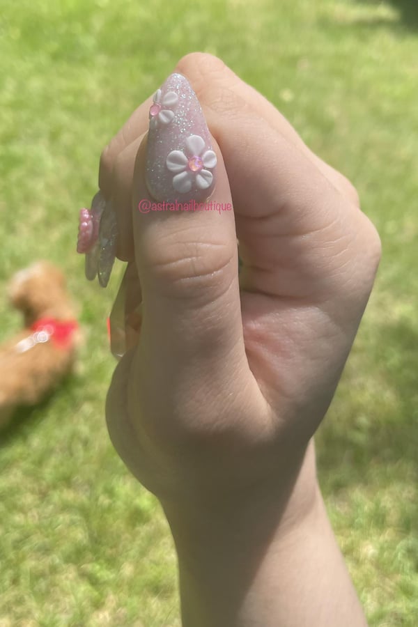 Picture by astralAllie showing 'Did Some Super Cute Nails On My Daughter Yesterday After A Several Month Hiatus From Doing Nails. Pregnancy Made Me So Tired I Just Couldn’t Find The Motivation. So Stoked To Finally Be Back At It!' number 2