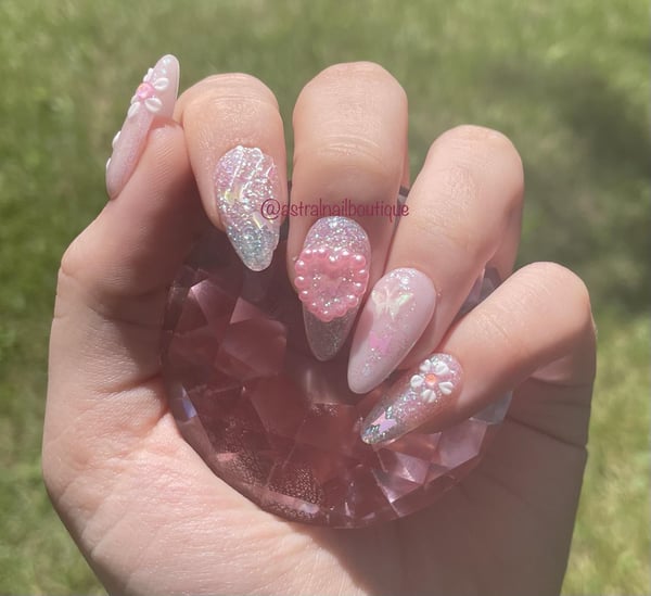 Picture by astralAllie showing 'Did Some Super Cute Nails On My Daughter Yesterday After A Several Month Hiatus From Doing Nails. Pregnancy Made Me So Tired I Just Couldn’t Find The Motivation. So Stoked To Finally Be Back At It!' number 3