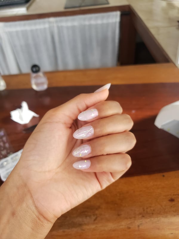 Picture by BecauseCornIsAwesome showing 'So Proud Of This Set! My 4th Diy Polygel Set And They Arent Perfect But Finally 