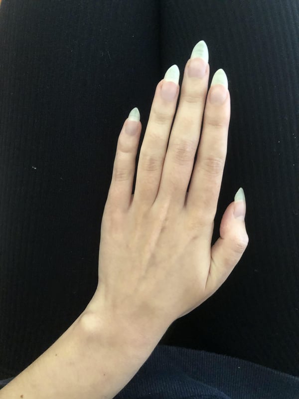 Picture by IllHighlight2930 saying 'Natural Nails 3 Months Growing And Shaping'