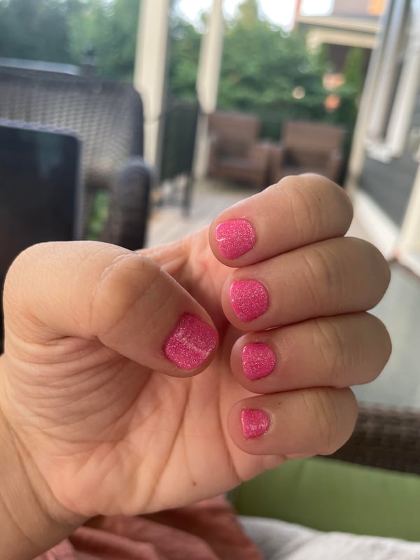 Picture by BasicLawyer saying 'Don’t Remember The Last Time I Got My Nails Done 7 Years Ago? Because I Have Very Small Hands And Stubby Nails So What’s The Point. But The Barbie Pink Craze Has Really Gotten To Me'