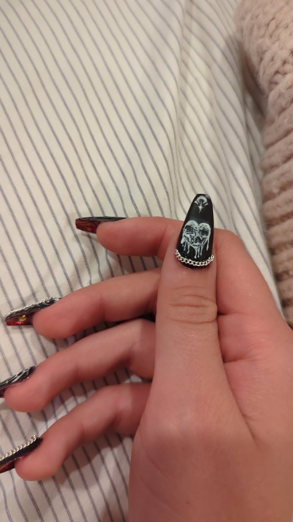 Picture by lemoncake1234578910 showing 'Finally Got Nail Art Brushes It's A Little Sloppy But I'm Happy' number 2