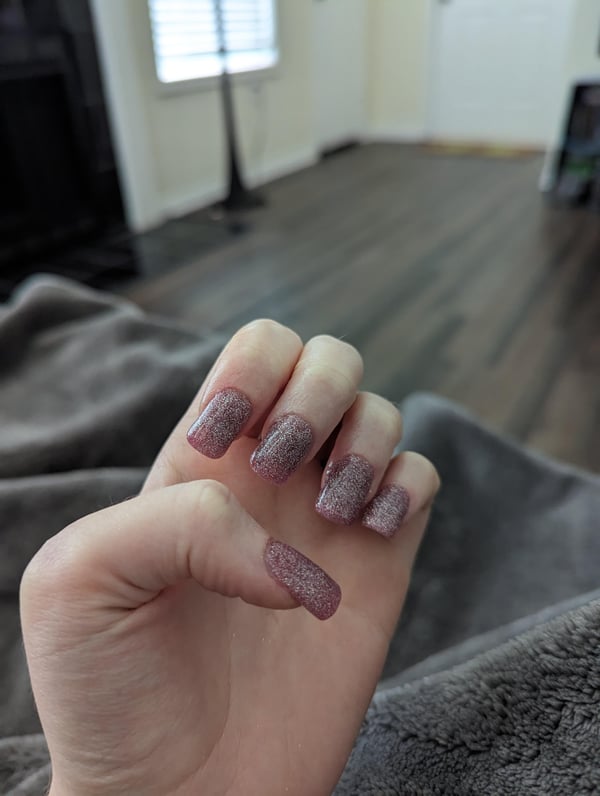 Picture by Gingersnap608 saying 'Did My Nails Today, I Really Like How It Turned Out'