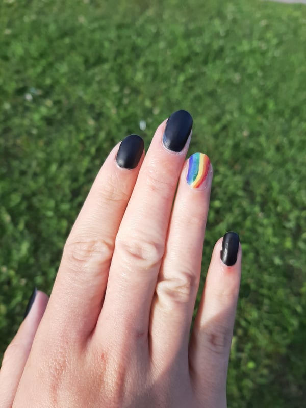 Picture by Plant-Parent420 showing 'I'm Really Bad At Painting My Nails But The Theme For These One Is 