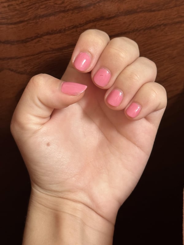 Picture by princessorganicpeach showing 'Not As Fancy As Some Nails Here, But Do You Guys Ever Accidentally Scrape Your Nail With A Razor While Shaving' number 2