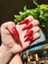 Red Stiletto Nails