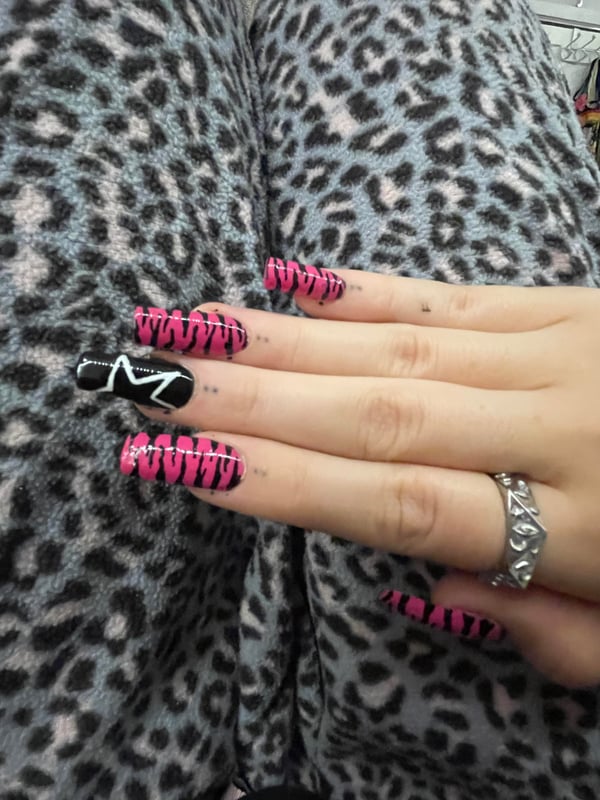 Picture by Anonymousstacy saying 'My Sister Practiced Doing Nails On Me'