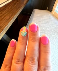 Beach Vacation Nails Inspired By @peachinails On IG!