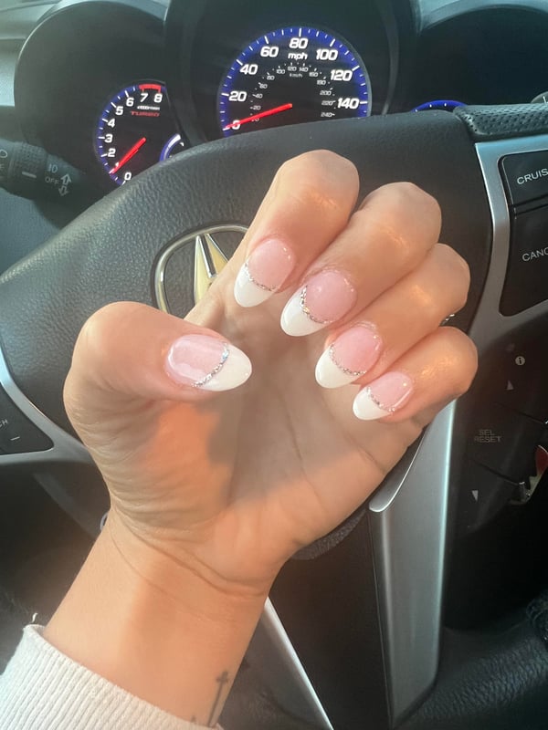 Picture by sixfloorsup saying 'Wedding Nail Trial'