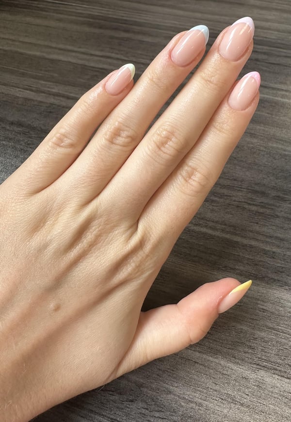 Picture by Electrical_Bet_7613 showing 'Pastel French Tips 🩷' number 2