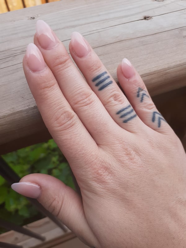 Picture by glamdovahkin saying 'Just Got These Yesterday! Do They Suit My Hands?'