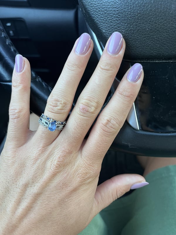 Picture by morgypsy saying 'Did My Nails Last Night With My Go To Color From DND'