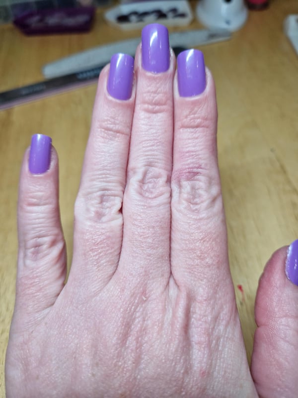 Picture by Jo_Doc2505 saying 'Weekend Nails, How Do They Look?'